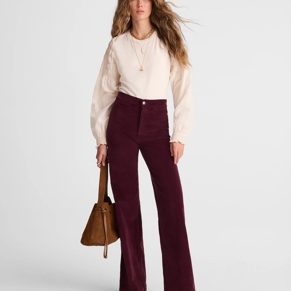 Madewell Pants - NWT Madewell The Tall Wide-Leg Pant in Corduroy - Super Stretch Size 26T